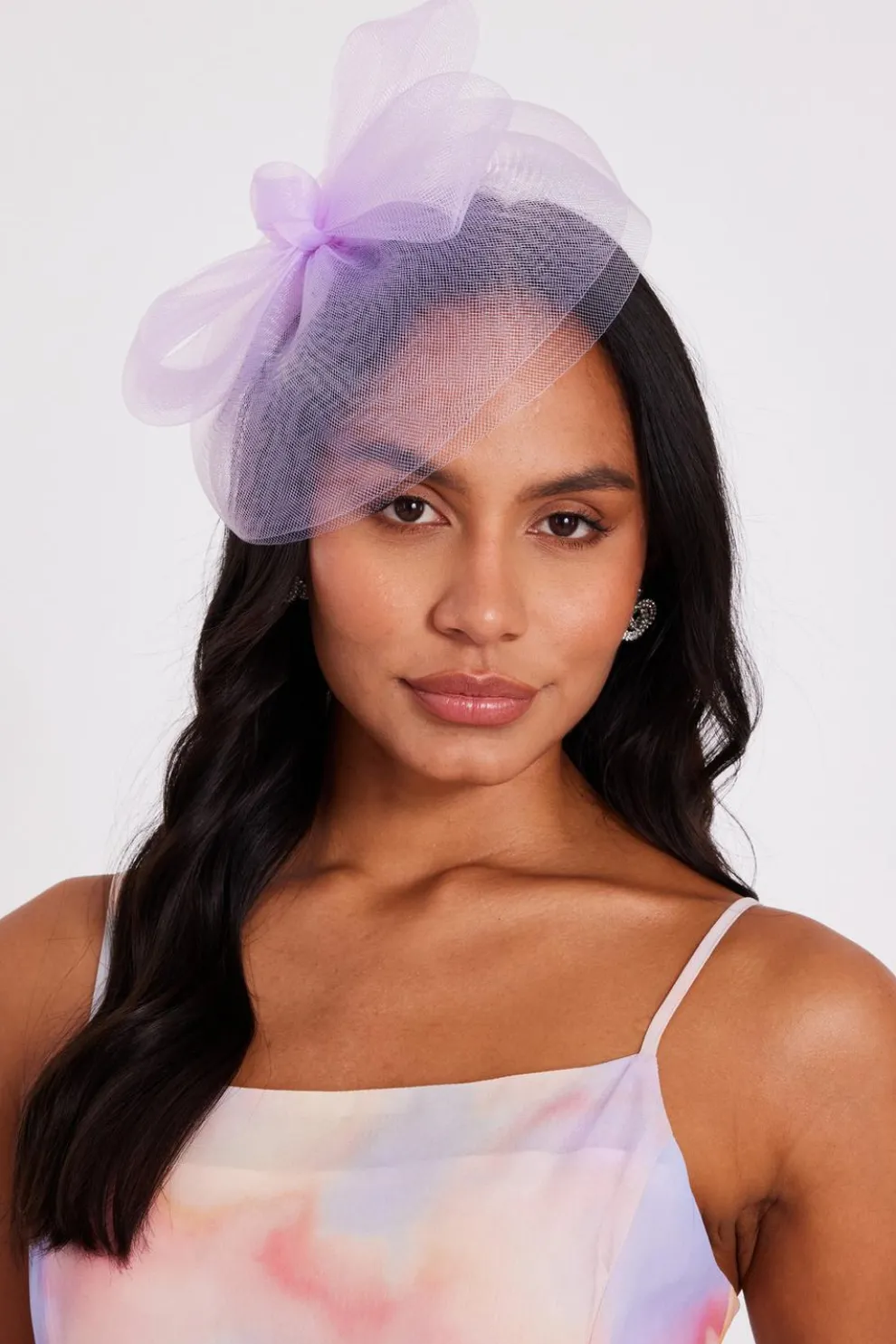 Lilac Large Bow Headband Fascinator