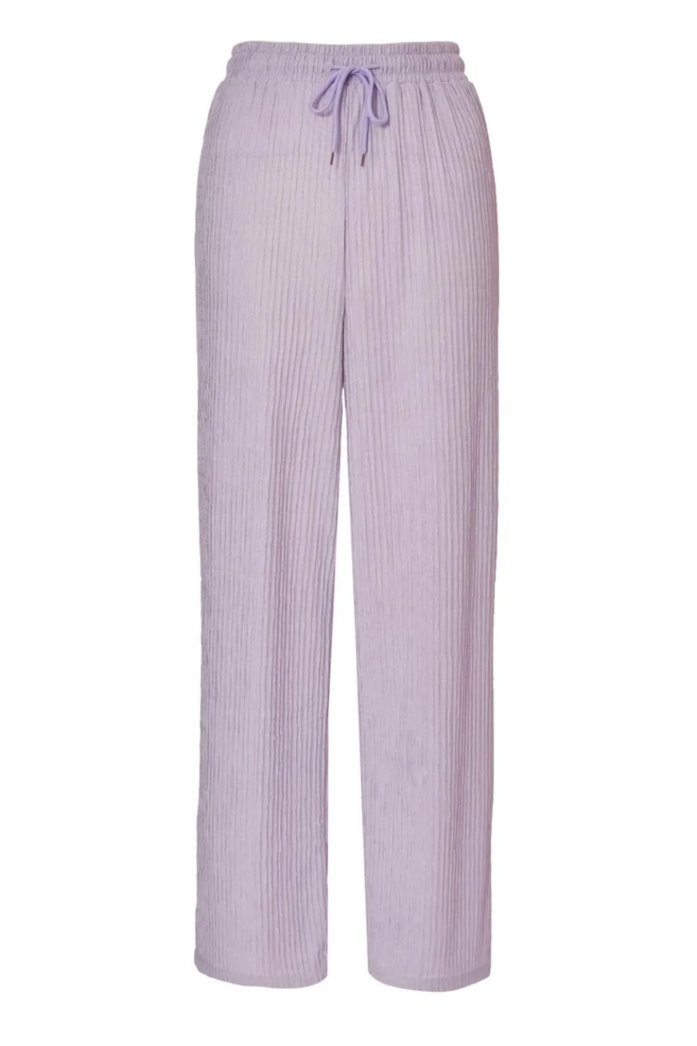 Lilac Textured Palazzo Trousers