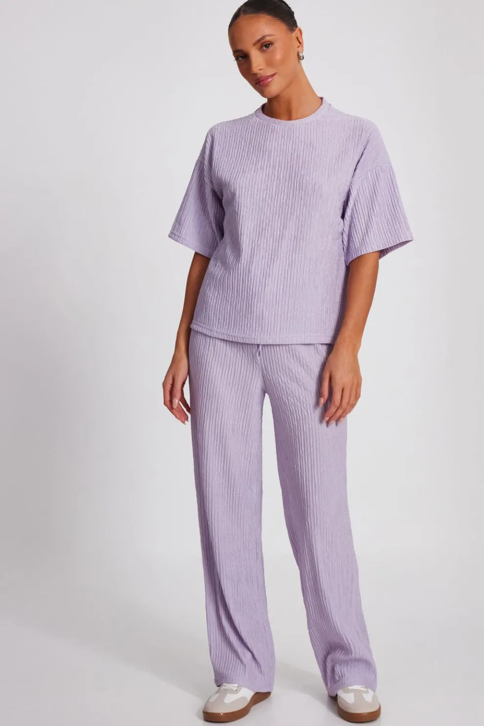 Lilac Textured T-Shirt