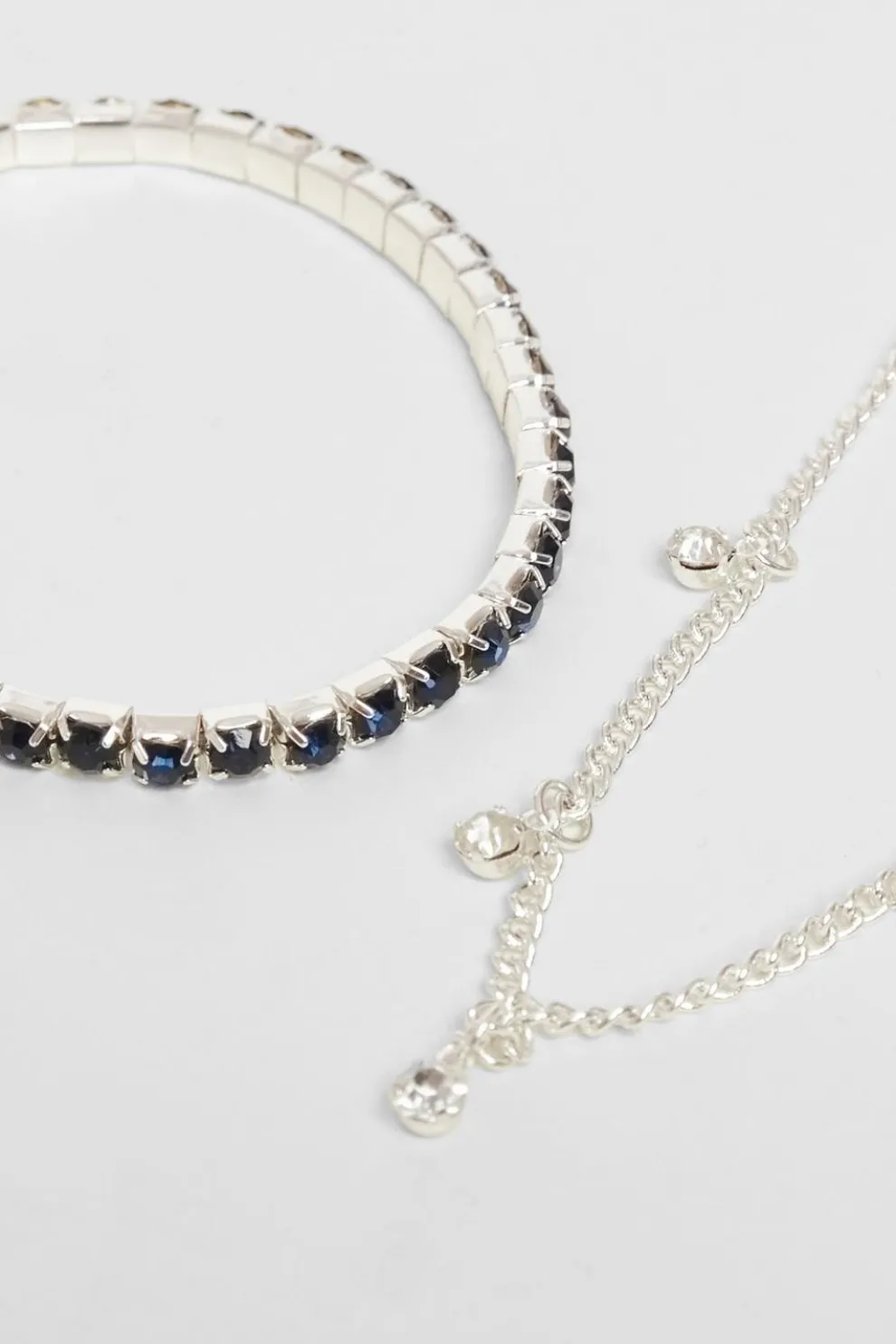Navy Jewel Bracelet Set