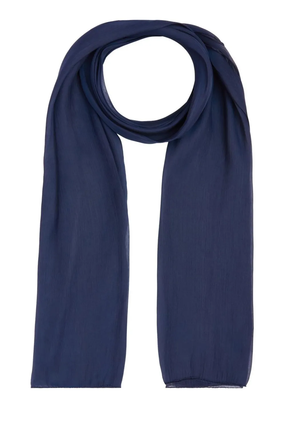 Navy Sheer Scarf
