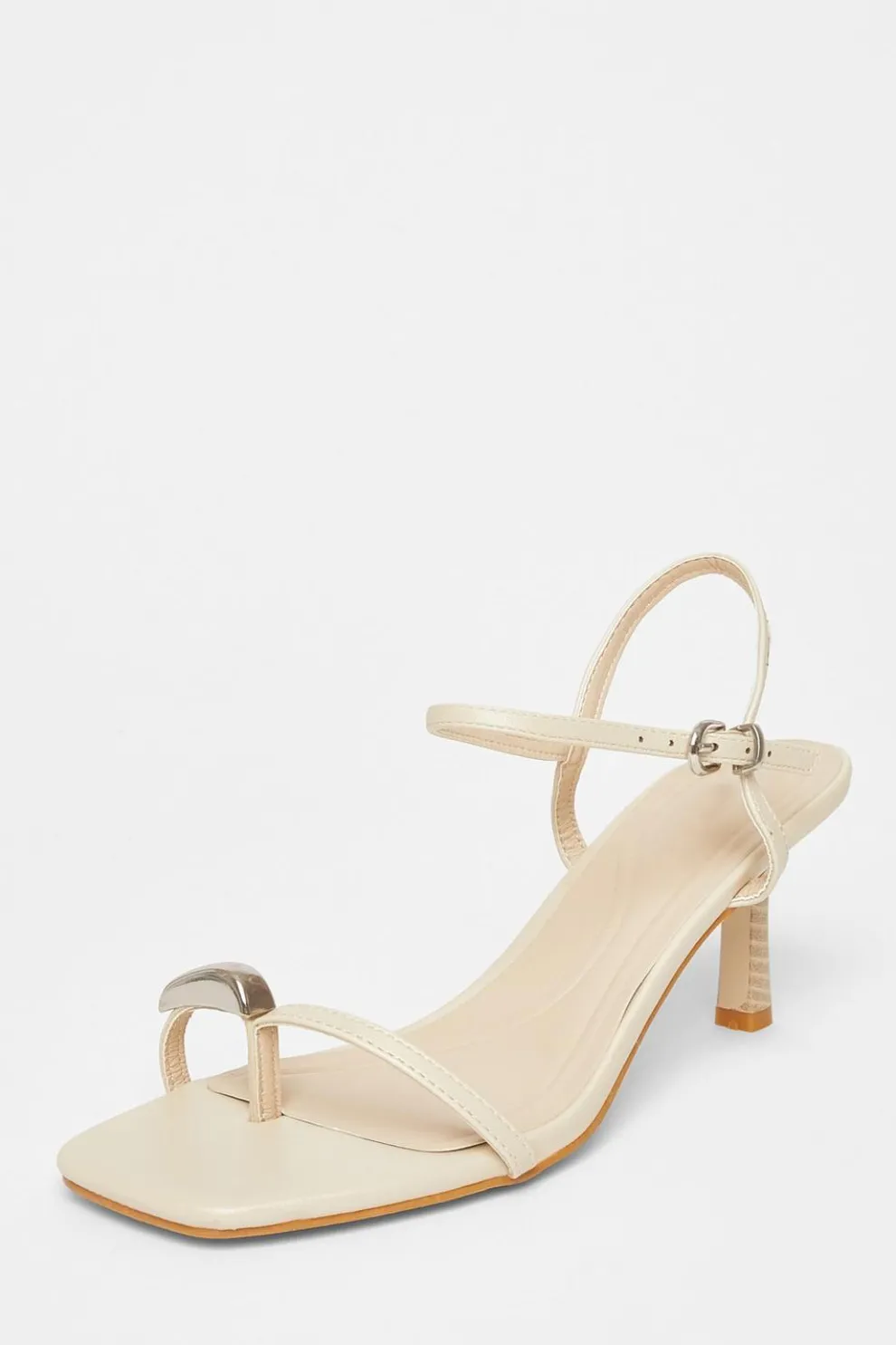 Nude Toe Thong Stiletto Heels