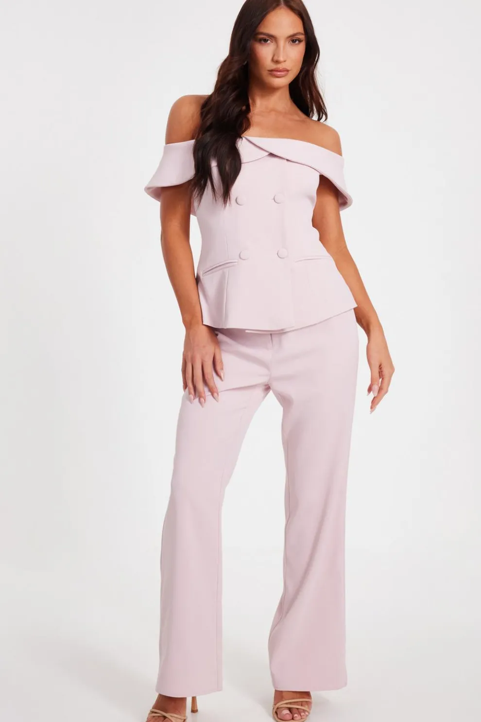 Pale Pink Bardot Waistcoat