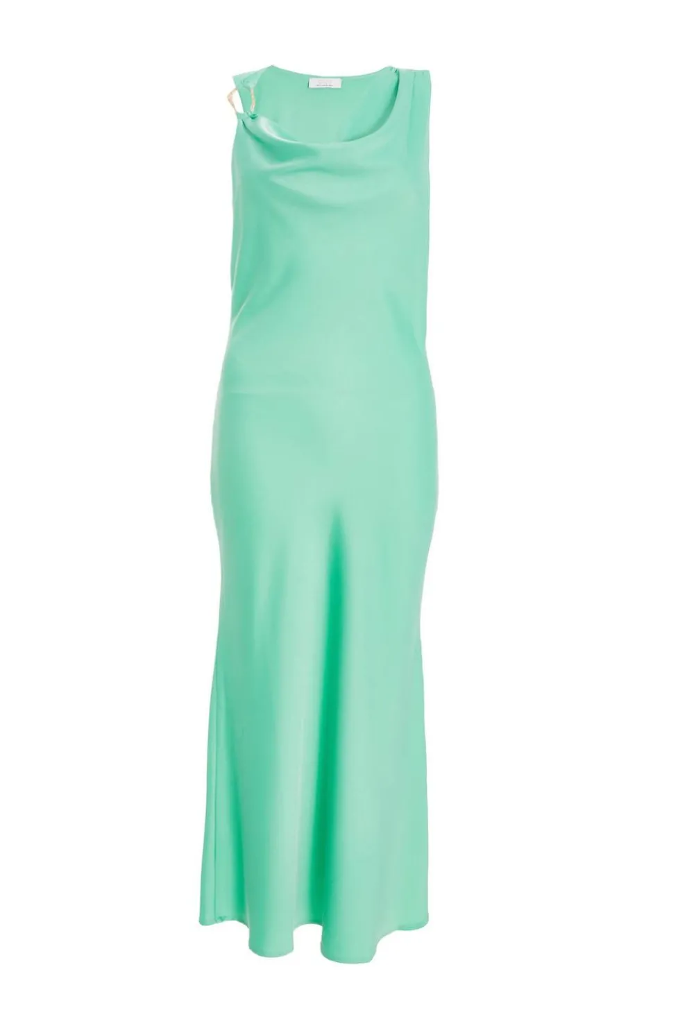 Petite Mint Asymmetric Midaxi Dress