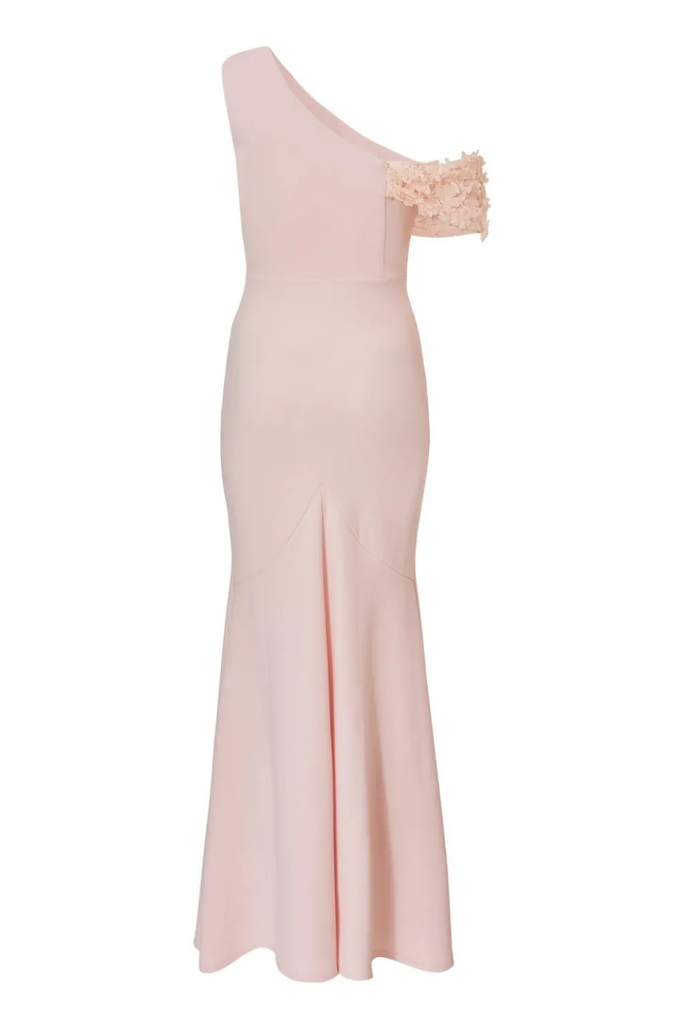 Petite Pink Floral Drop Sleeve Maxi Dress