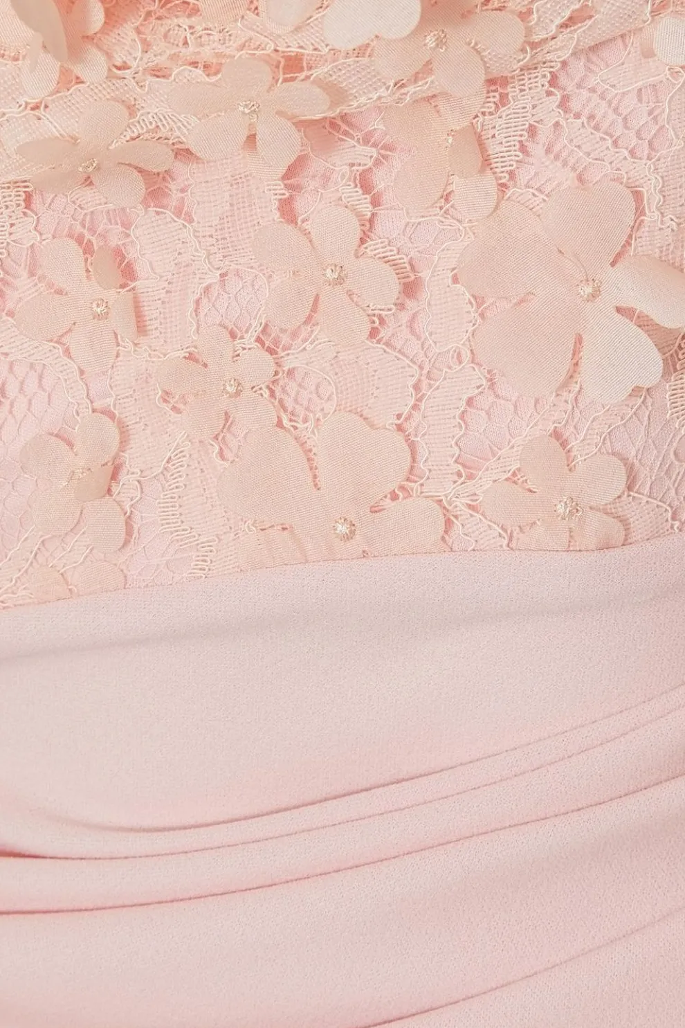 Petite Pink Floral Drop Sleeve Maxi Dress