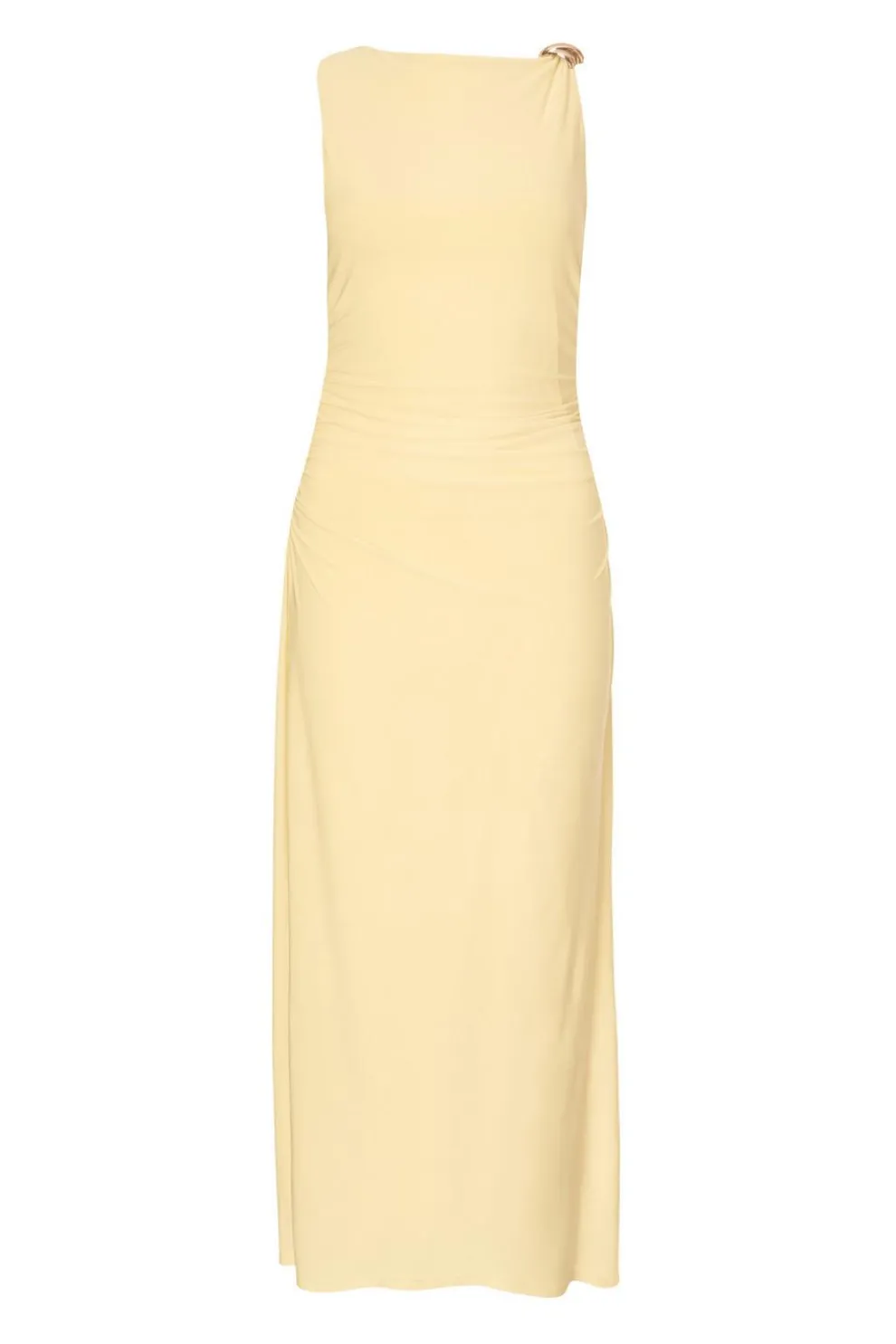 Petite Yellow Gold Buckle Midaxi Dress