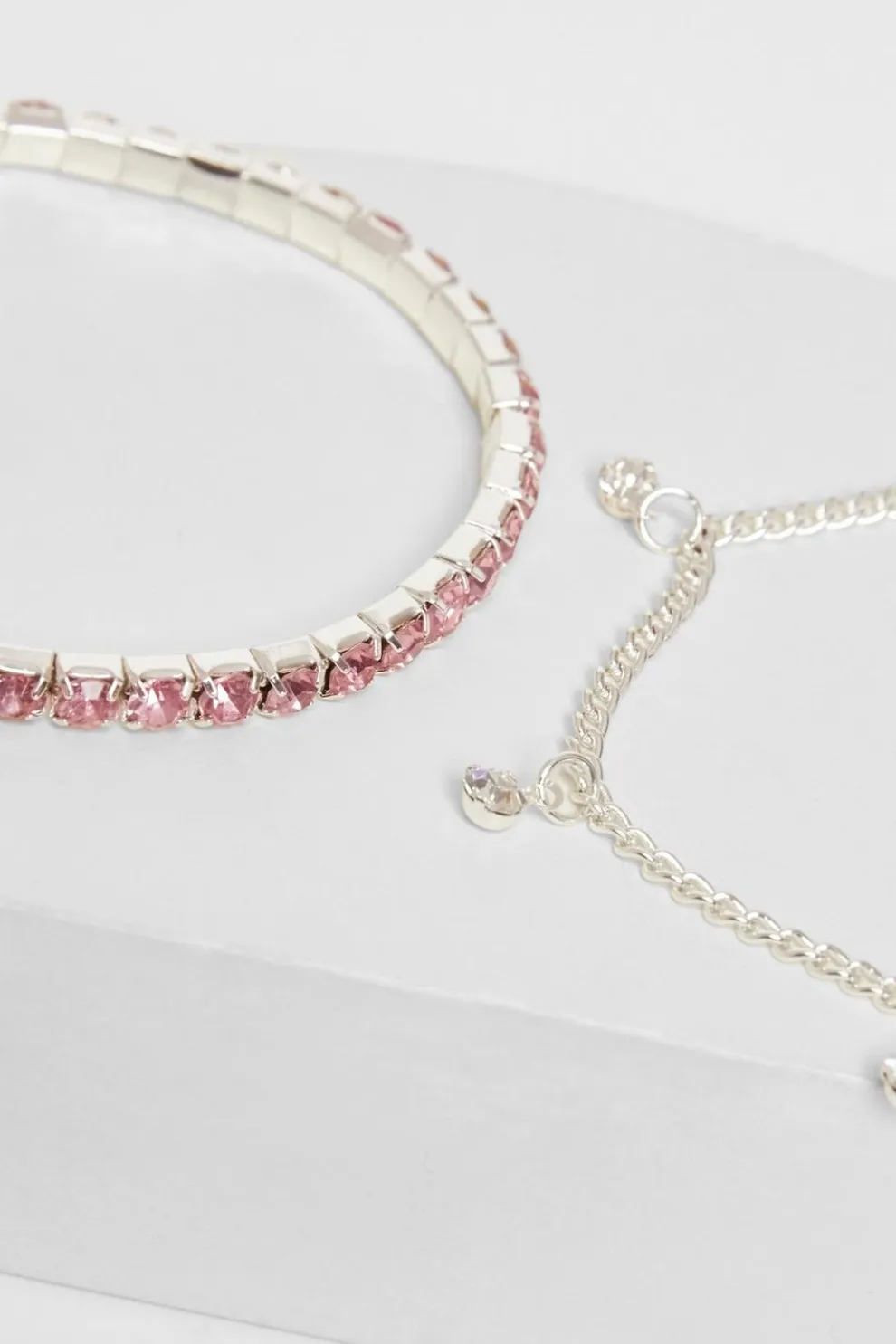 Pink Jewel Bracelet Set