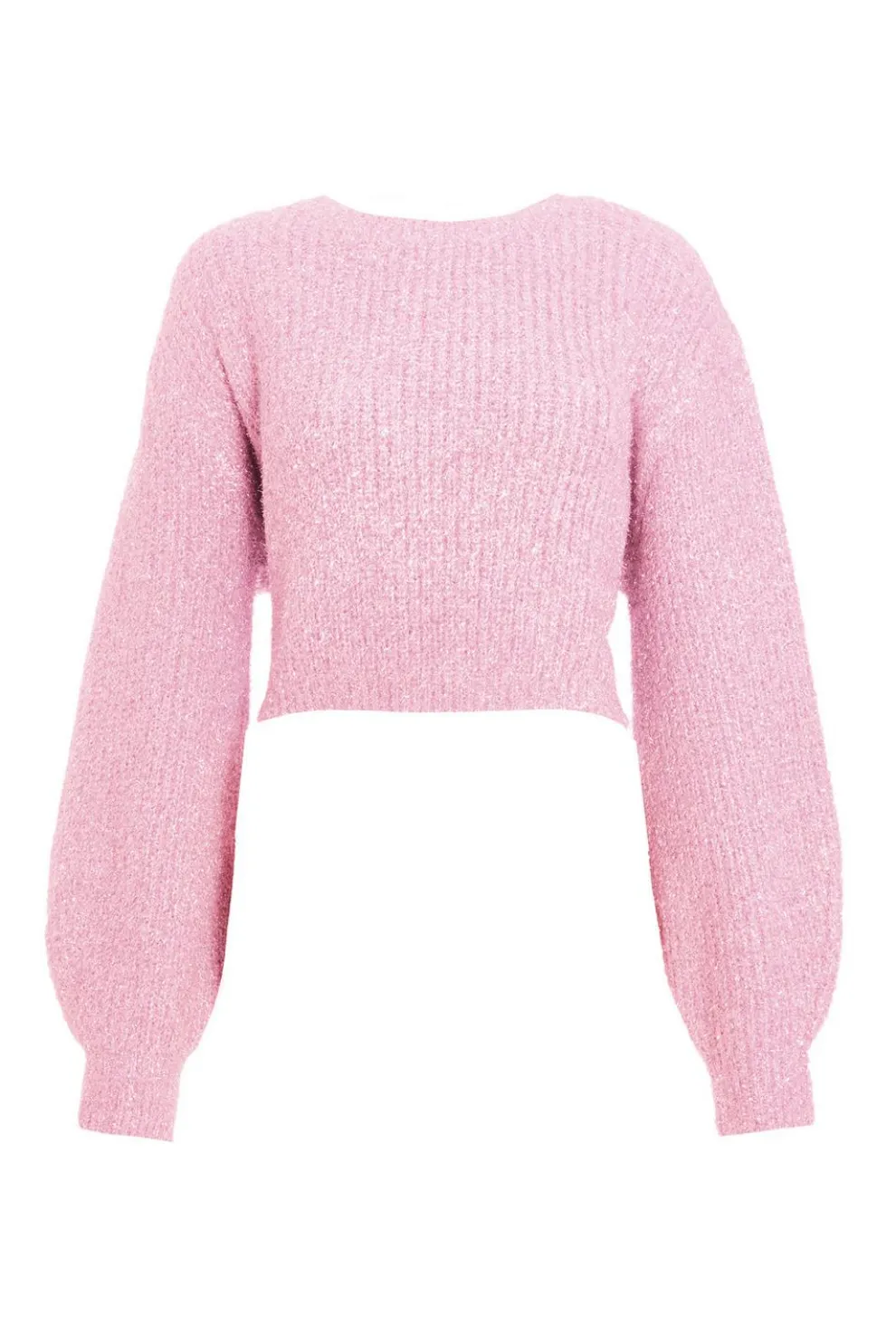 Pink Tinsel Knit Jumper
