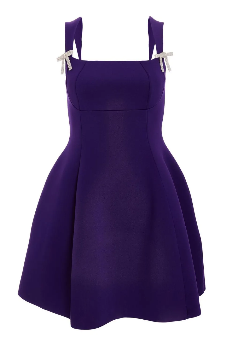 Purple A-Line Mini Dress