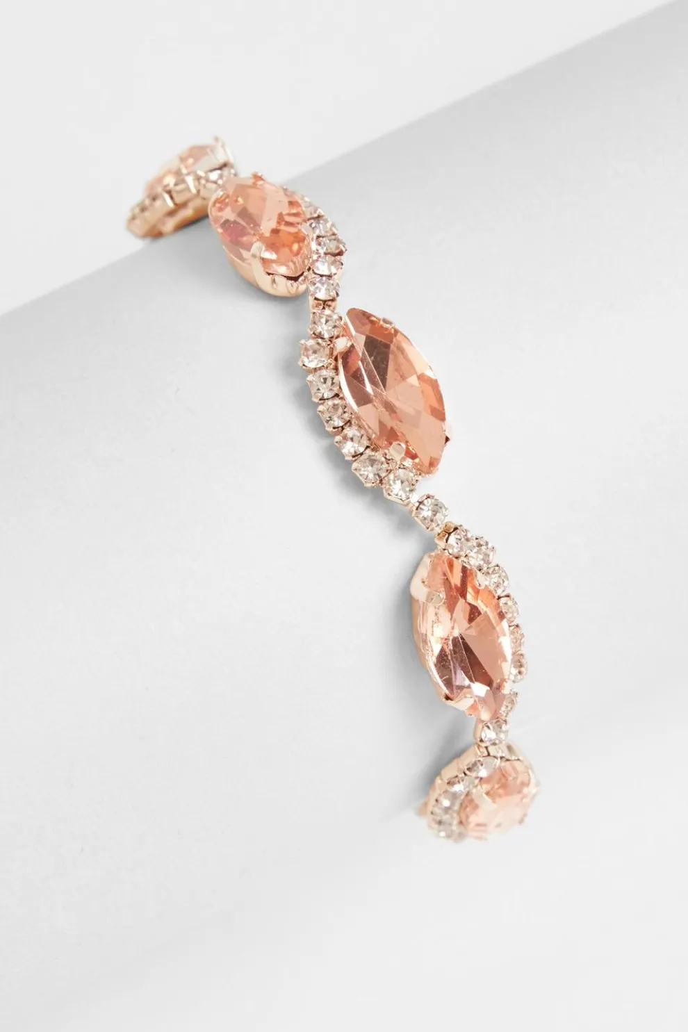 Rose Gold Jewel Toggle Bracelet