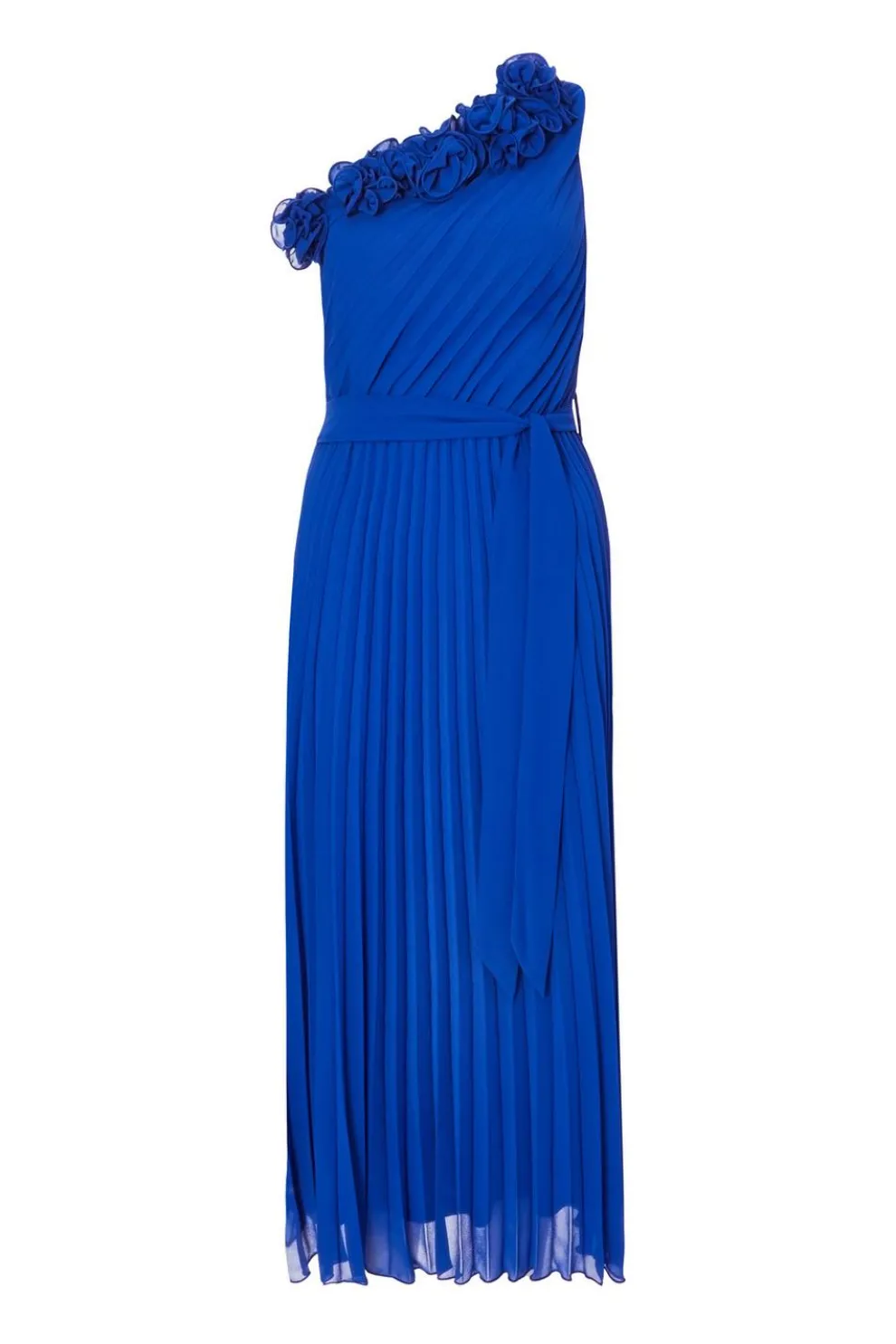Royal Blue Chiffon Midaxi Dress