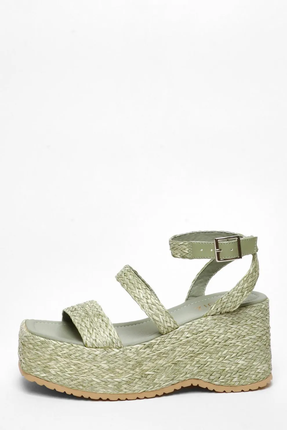 Sage Chunky Platform Wedges