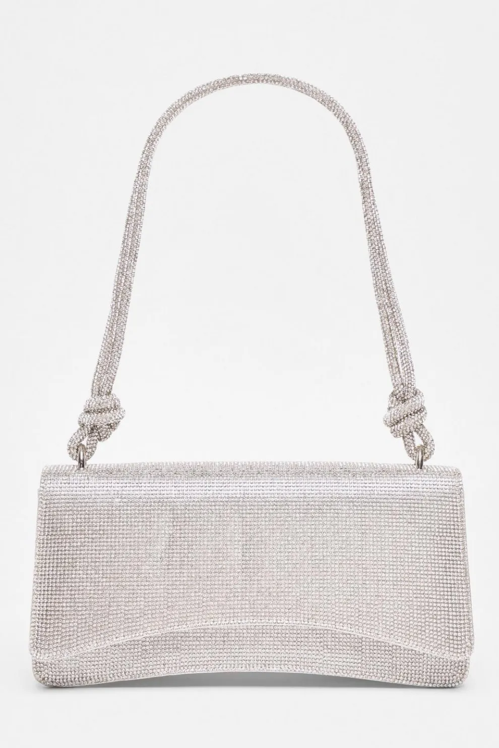 Silver Diamante Shoulder Bag