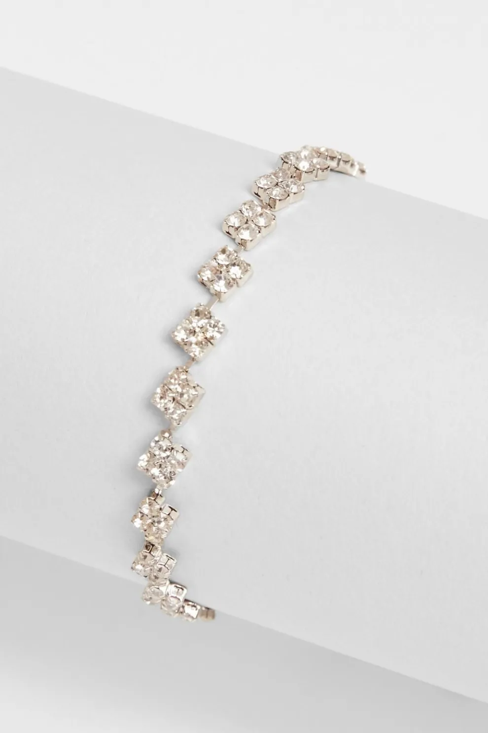 Silver Diamante Toggle Bracelet