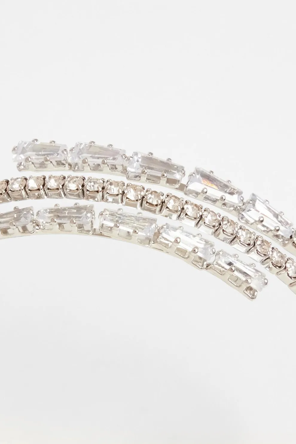 Silver Diamante Wrap Bracelet