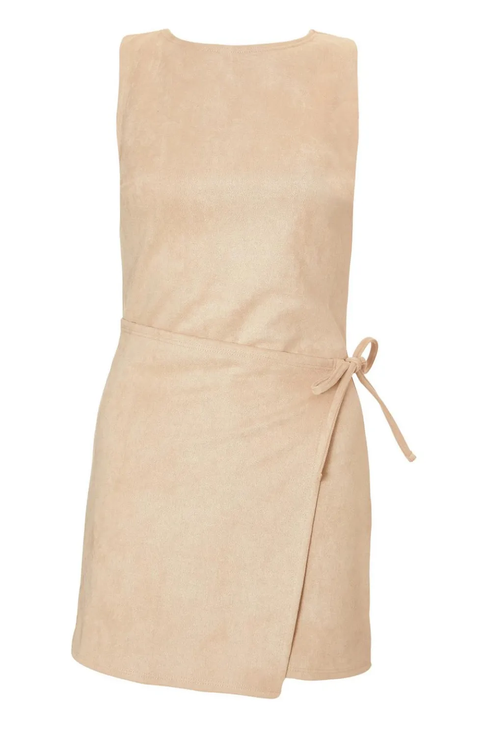 Stone Faux Suede Playsuit