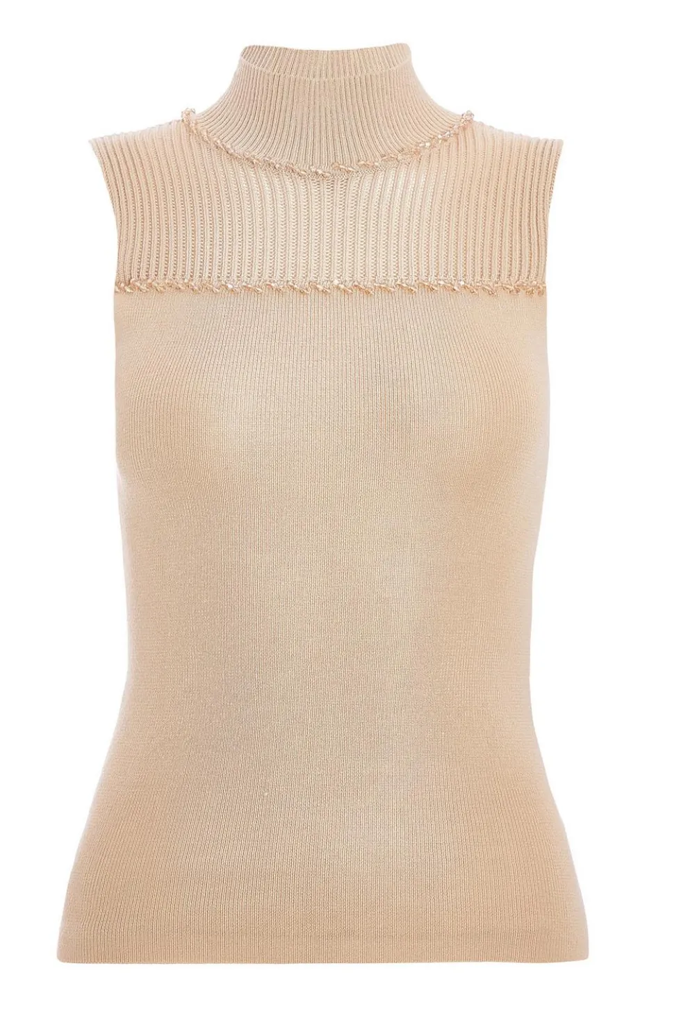 Stone Knit High Neck Top