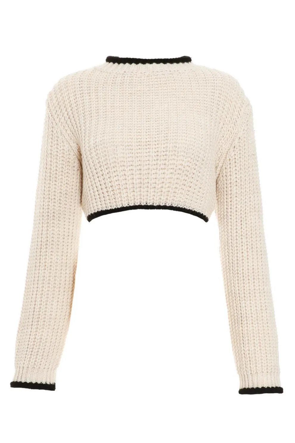 Stone Knitted Crop Jumper