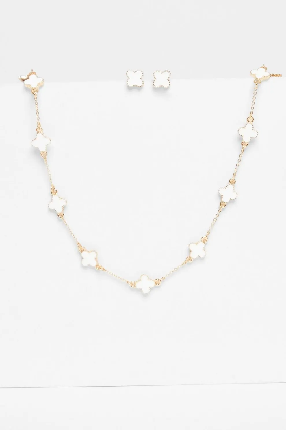 White Clover Jewellery Set