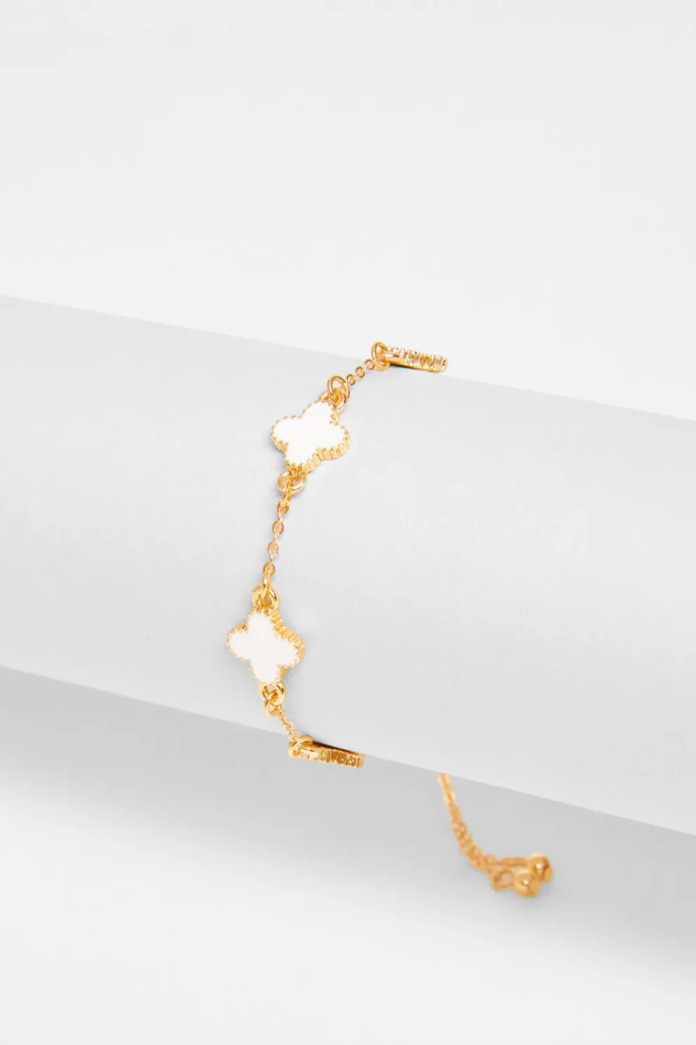 White Clover Toggle Bracelet