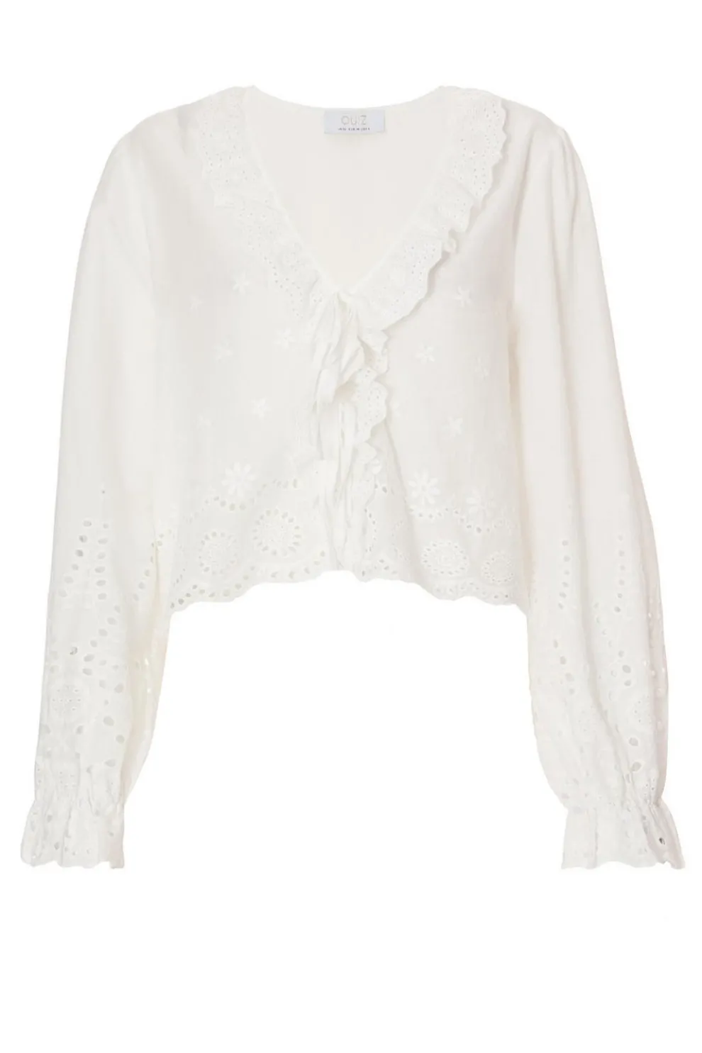White Embroidered Blouse