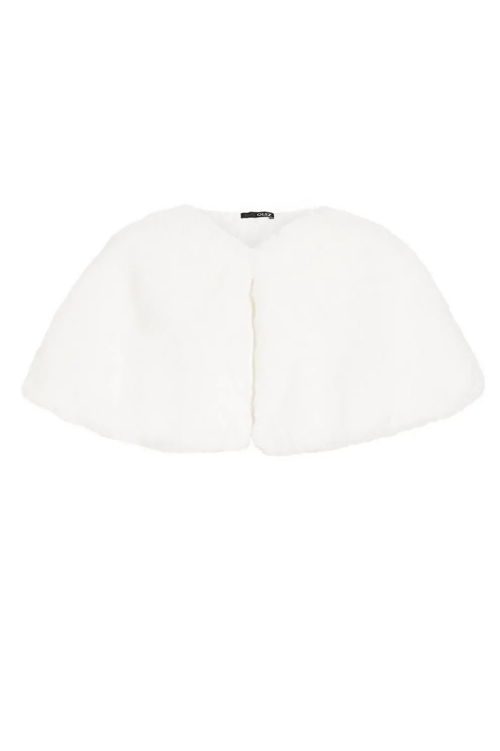 White Faux Fur Wrap