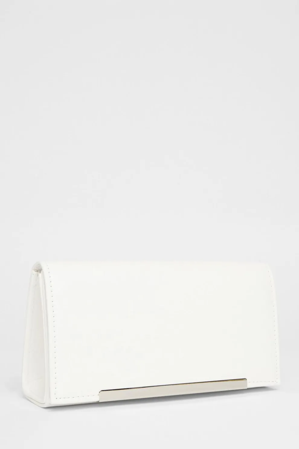 White Long Clutch Bag
