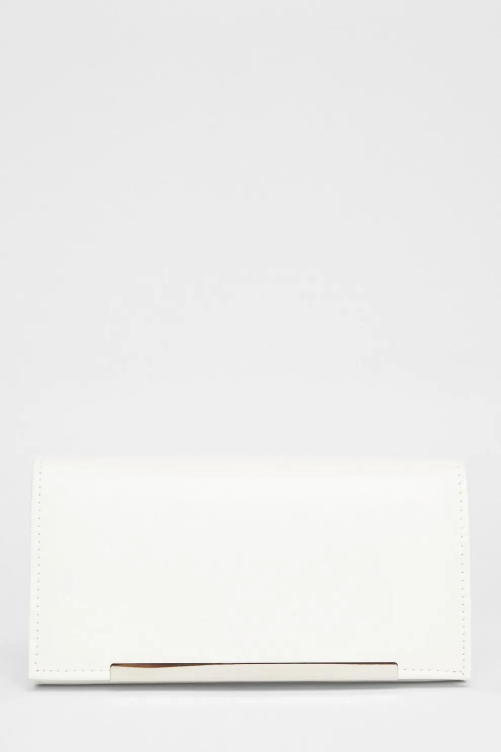 White Long Clutch Bag