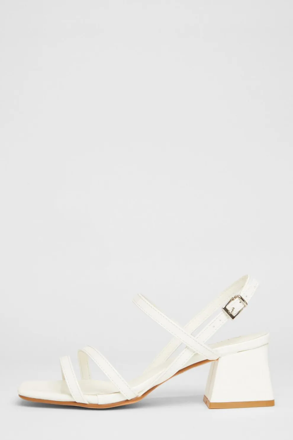 Wide Fit White Slingback Sandal