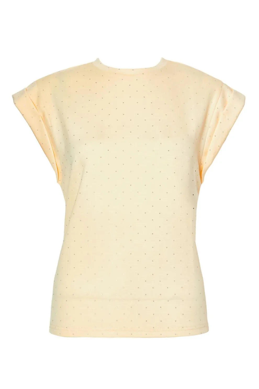 Yellow Stud Detail Top